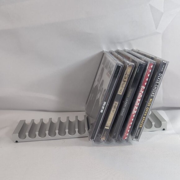 Compakt CD Holder Michael Santella Dibis Silver Retro Extruded Aluminum Vintage - Picture 3 of 11